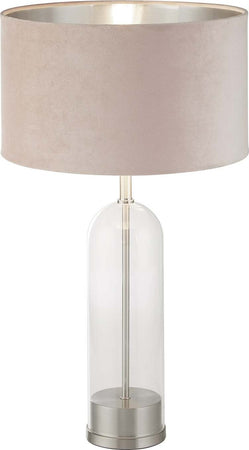 Lampada-Da-Scrivania-Contemporanea-Oxford-Acciaio-Ottone-Velluto-Rosa-1-Luce-E27