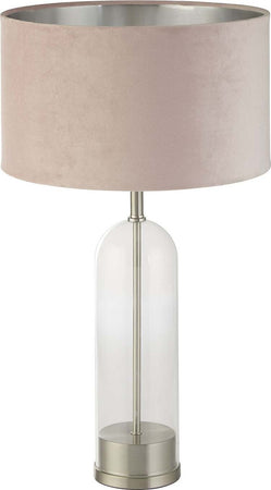 Lampada-Da-Scrivania-Contemporanea-Oxford-Acciaio-Ottone-Velluto-Rosa-1-Luce-E27