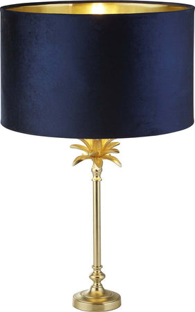 Lampada-Da-Scrivania-Contemporanea-Palma-Ottone-Velluto-Blu-1-Luce-E27