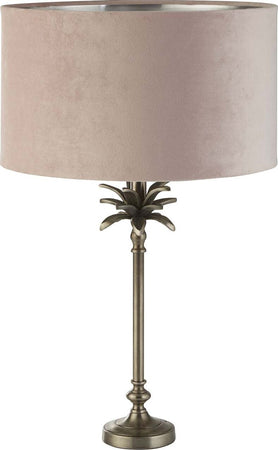 Lampada-Da-Scrivania-Contemporanea-Palma-Ottone-Velluto-Rosa-1-Luce-E27