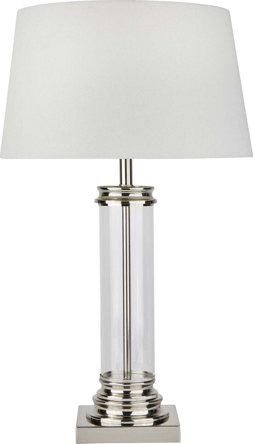 Lampada-Da-Scrivania-Contemporanea-Pedestal-Acciaio-Argento-1-Luce-E27