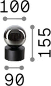 Lampada-Da-Scrivania-Contemporanea-Perlage-Metallo-Nero-1-Luce-G9-3W-3000K