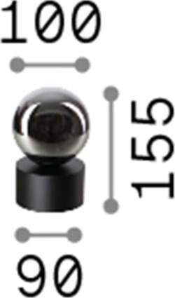 Lampada-Da-Scrivania-Contemporanea-Perlage-Metallo-Nero-1-Luce-G9-3W-3000K