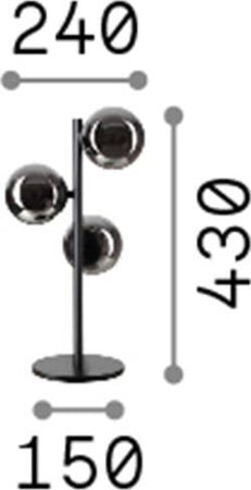 Lampada-Da-Scrivania-Contemporanea-Perlage-Metallo-Nero-3-Luci-G9-3W-3000K