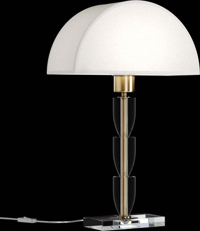 Lampada-Da-Scrivania-Contemporanea-Prima-Metallo-Ottone-Diffusore-Cotone-Bianco