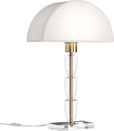 Lampada-Da-Scrivania-Contemporanea-Prima-Metallo-Ottone-Diffusore-Cotone-Bianco