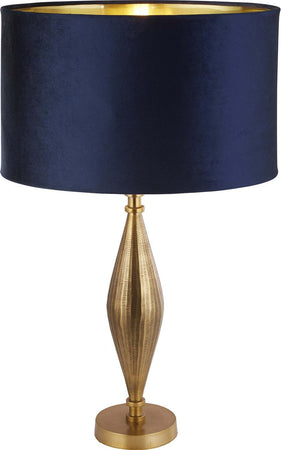 Lampada-Da-Scrivania-Contemporanea-Segale-Ottone-1-Tessuto-Blu-Luce-E27