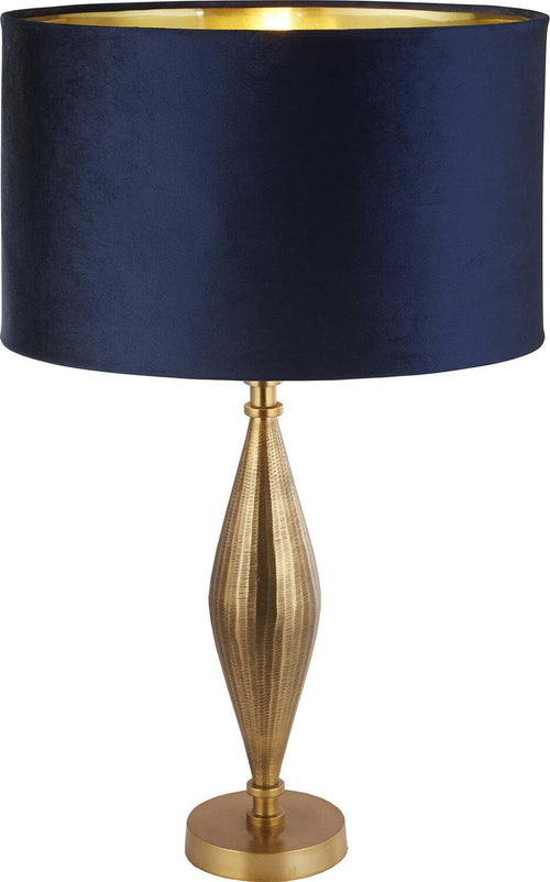 Lampada-Da-Scrivania-Contemporanea-Segale-Ottone-1-Tessuto-Blu-Luce-E27