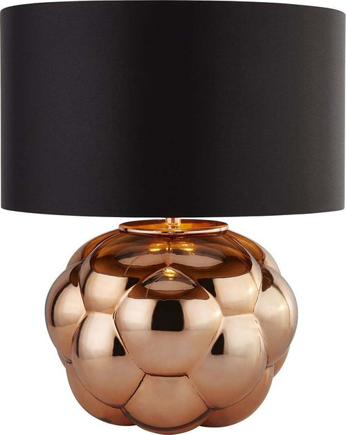 Lampada-Da-Scrivania-Effervescente-Vetro-Rame-Acciaio-Nero-1-Luce-E27