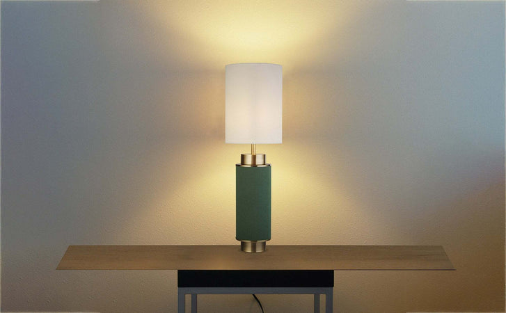 Lampada-Da-Scrivania-Flask-Acciaio-Ottone-Tessuto-Bianco-1-Luce-E27