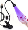 Lampada da Scrivania Flessibile Led UV USB Clip a Pinza con Set Manicure per Unghie