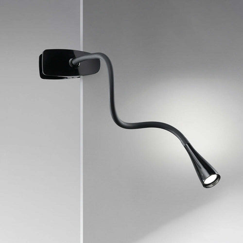 Lampada-Da-Scrivania-In-Metallo-Moderna-Clip-Snake-Nero-Led