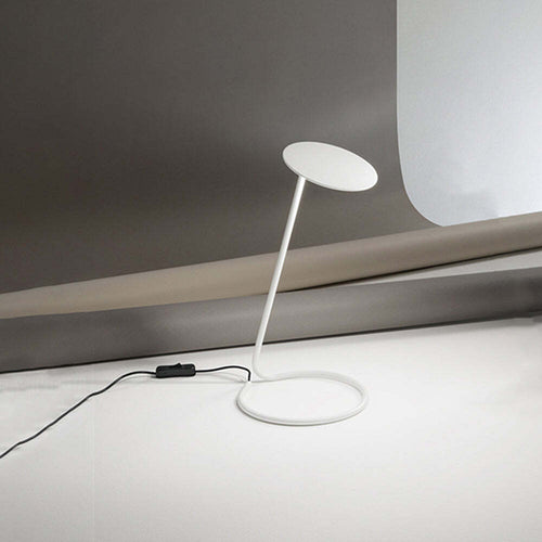Lampada-Da-Scrivania-In-Metallo-Moderna-Miniarc-Bianco-Led-Diffusore-Regolabile