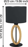 Lampada-Da-Scrivania-Industrial-Basildon-1-Luce-Metallo-Nero-E-Marrone-Diffusore