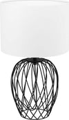 Lampada-Da-Scrivania-Industrial-Nimlet-1-Luce-Acciaio-Nero-Diffusore-Bianco