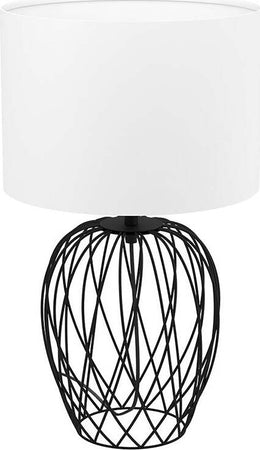 Lampada-Da-Scrivania-Industrial-Nimlet-1-Luce-Acciaio-Nero-Diffusore-Bianco