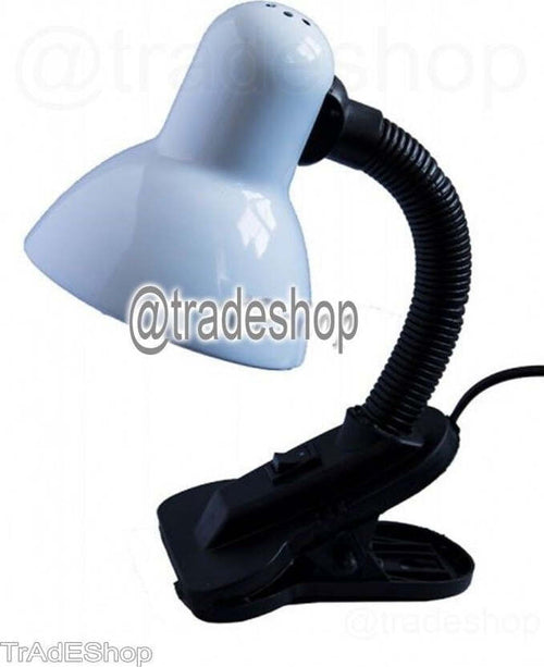 LAMPADA DA SCRIVANIA LAMPADA TAVOLO CON PINZA ORIENTABILE SNODABILE E27 Illuminazione/Illuminazione per interni/Lampade/Lampade da tavolo e abat-jour Trade Shop italia - Napoli, Commerciovirtuoso.it