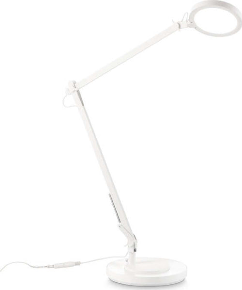 Lampada-Da-Scrivania-Moderna-Futura-Alluminio-Plastiche-Bianco-Led-12,5W-4000K