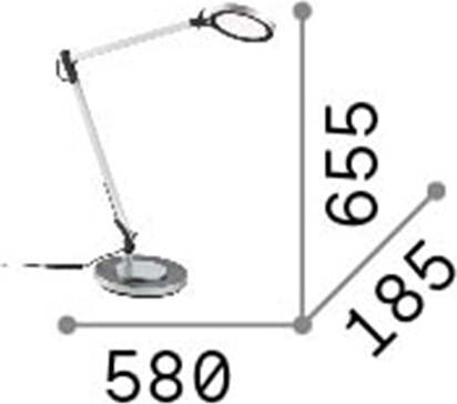 Lampada-Da-Scrivania-Moderna-Futura-Alluminio-Plastiche-Cromo-Led-12,5W-4000K