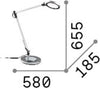 Lampada-Da-Scrivania-Moderna-Futura-Alluminio-Plastiche-Nero-Led-12,5W-4000K