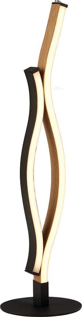 Lampada-Da-Scrivania-Moderno-Fioritura-Acciaio-Nero-Marrone-Led-11W-Cct