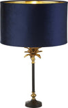 Lampada-Da-Scrivania-Palma-Metallo-Nichel-Velluto-Blu-1-Luce-E27