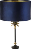 Lampada-Da-Scrivania-Palma-Metallo-Nichel-Velluto-Blu-1-Luce-E27