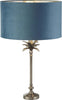 Lampada-Da-Scrivania-Palma-Metallo-Nichel-Velluto-Verde-Acqua-1-Luce-E27