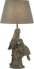 Lampada-Da-Scrivania-Parrot-Legno-Argento-Policarbonato-Grigio-1-Luce-E27