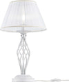 Lampada-Da-Scrivania-Ufficio-Shabby-Chic-Grace-Metallo-Bianco-Diffusore-Bianco