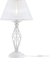 Lampada-Da-Scrivania-Ufficio-Shabby-Chic-Grace-Metallo-Bianco-Diffusore-Bianco