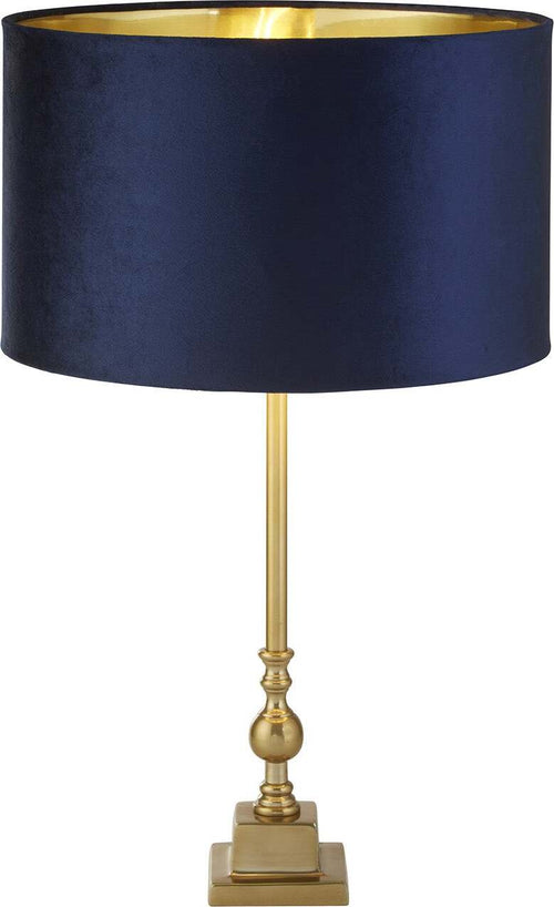 Lampada-Da-Scrivania-Whitby-Metallo-Cromo-Tessuto-Blu-Scuro-1-Luce-E27