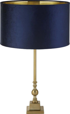 Lampada-Da-Scrivania-Whitby-Metallo-Cromo-Tessuto-Blu-Scuro-1-Luce-E27