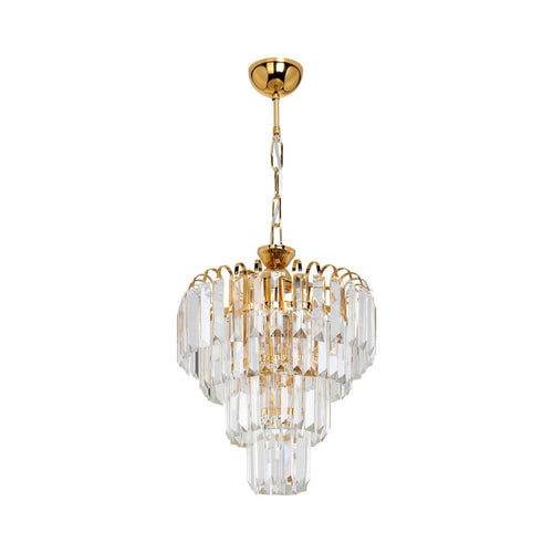 Lampada da soffitto a 3 luci Miranda MDL3831 vetro e oro