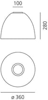 Lampada da soffitto Artemide Nur Mini