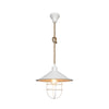 Lampada da soffitto Bulut ASZ0631 metallo bianco e corda iuta