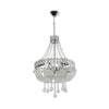 Lampada da soffitto Sare MDL3550 argento vetro decorato e pietre effetto cristallo