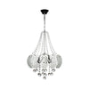 Lampada da soffitto Yon MDL3973 argento vetro decorato e pietre effetto cristallo