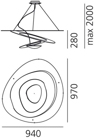 Lampada da sospensione Artemide Pirce Halo