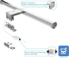 Lampada da Specchio Bagno a LED 40 cm 10W 1200lm Luce Bianca Neutra 4000K Impermeabile IP44 Applique 230V Classe II (Senza Interruttore)