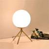 Lampada-Da-Tavolo-1-Sfera-In-Vetro-Lume-Supporto-Treppiedi-Abat-Jour-Bronzo-D35-Universo
