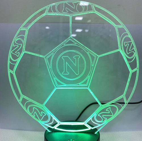 Lampada Da Tavolo A Batterie Usb Pallone Calcio Con Stemma Logo Napoli Calcio Illuminazione/Illuminazione per interni/Lampade/Lampade da tavolo e abat-jour Trade Shop italia - Napoli, Commerciovirtuoso.it
