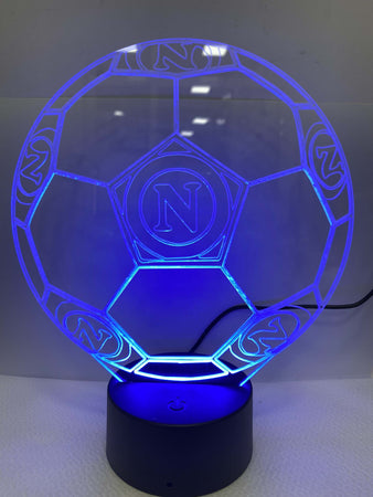 Lampada Da Tavolo A Batterie Usb Pallone Calcio Con Stemma Logo Napoli Calcio Illuminazione/Illuminazione per interni/Lampade/Lampade da tavolo e abat-jour Trade Shop italia - Napoli, Commerciovirtuoso.it