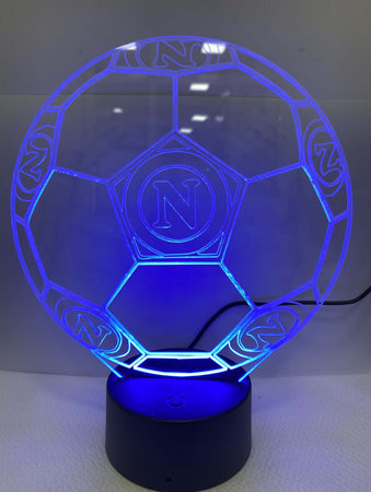 Lampada Da Tavolo A Batterie Usb Pallone Calcio Con Stemma Logo Napoli Calcio Illuminazione/Illuminazione per interni/Lampade/Lampade da tavolo e abat-jour Trade Shop italia - Napoli, Commerciovirtuoso.it