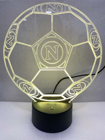 Lampada Da Tavolo A Batterie Usb Pallone Calcio Con Stemma Logo Napoli Calcio Illuminazione/Illuminazione per interni/Lampade/Lampade da tavolo e abat-jour Trade Shop italia - Napoli, Commerciovirtuoso.it