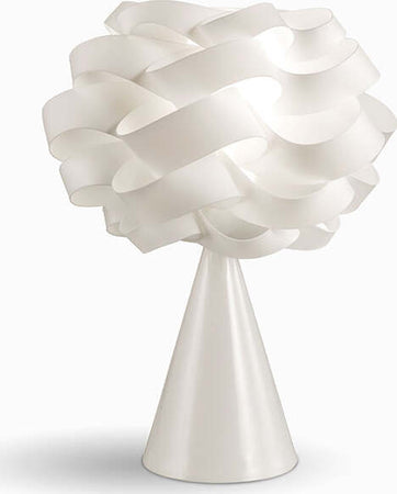 Lampada-Da-Tavolo-A-Cono-1-Luce-Cloud-In-Polilux-Bianco-Made-In-Italy