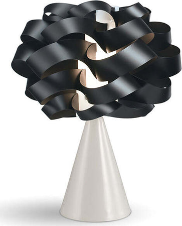 Lampada-Da-Tavolo-A-Cono-1-Luce-Cloud-In-Polilux-Nero-Made-In-Italy