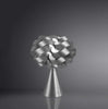 Lampada-Da-Tavolo-A-Cono-1-Luce-Cloud-In-Polilux-Silver-Made-In-Italy