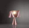 Lampada-Da-Tavolo-A-Cono-1-Luce-Wanda-Polilux-Rosa-Metallico-D30-Made-In-Italy