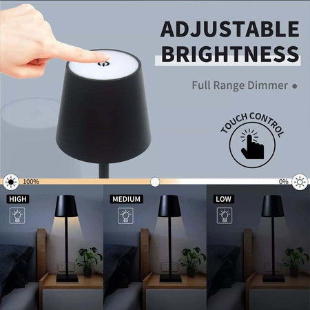 Lampada Da Tavolo A Led Usb Ricaricabile Nero Per Interno Ed Esterno Luce Calda Casa, arredamento e bricolage > Illuminazione da interno > Lampade da Tavolo Trade Shop italia - Napoli, Commerciovirtuoso.it